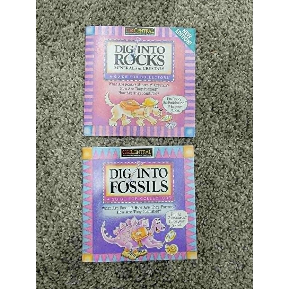 Dig Into Fossils ROCKS Geodes GeoCentral Mini Kid Books Earth Science Homeschool